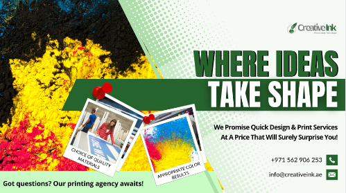 Business Design & Printing Agency in UAE - Creative Ink