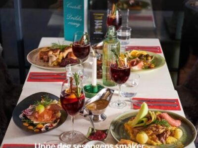 Stor restaurant med utsikt mot fjorden