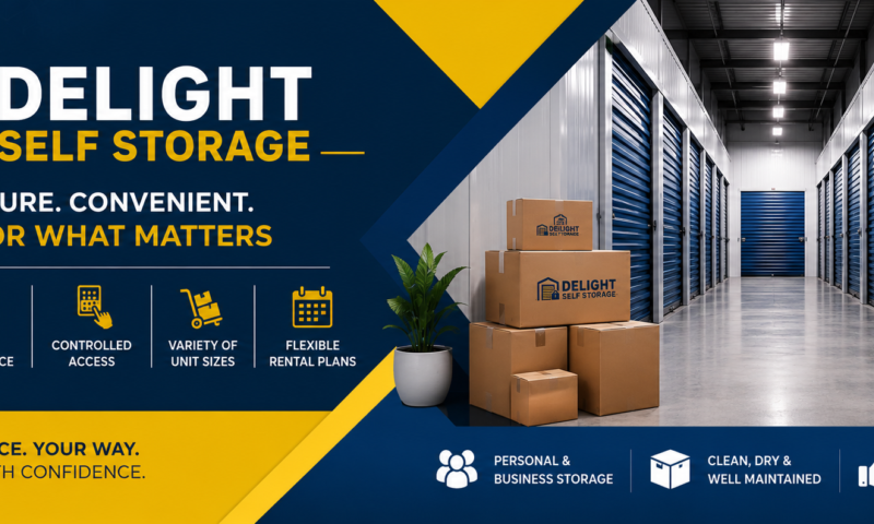 Delight Self Storage | Safe Personal & Business Storage