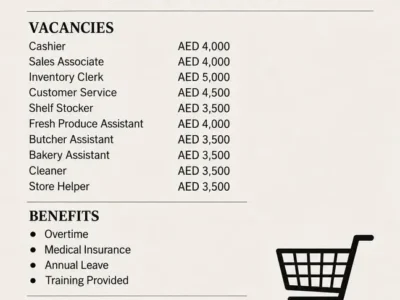 UAE JOBS IN SUPER MARKET
