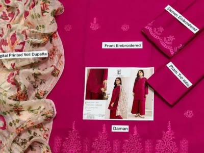 SAPPHIRE LAWN WITH DIGITAL PRINT VOIL DUPATTA