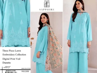 SAPPHIRE LAWN WITH DIGITAL PRINT VOIL DUPATTA