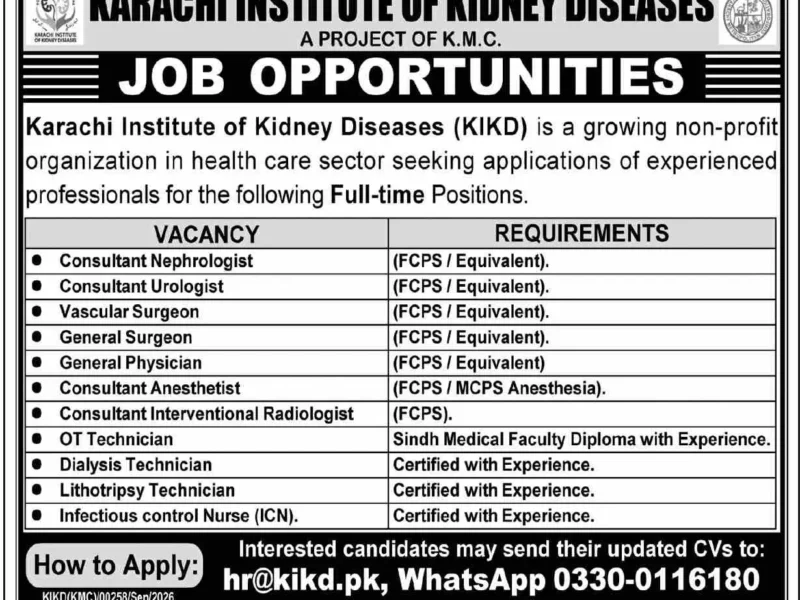 Job Opportunities in karachi